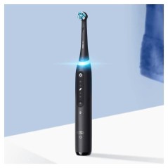 "Oral-B iO Series 5 Matt Black Toothbrush - Experience Superior Clean with Advanced Technology!"